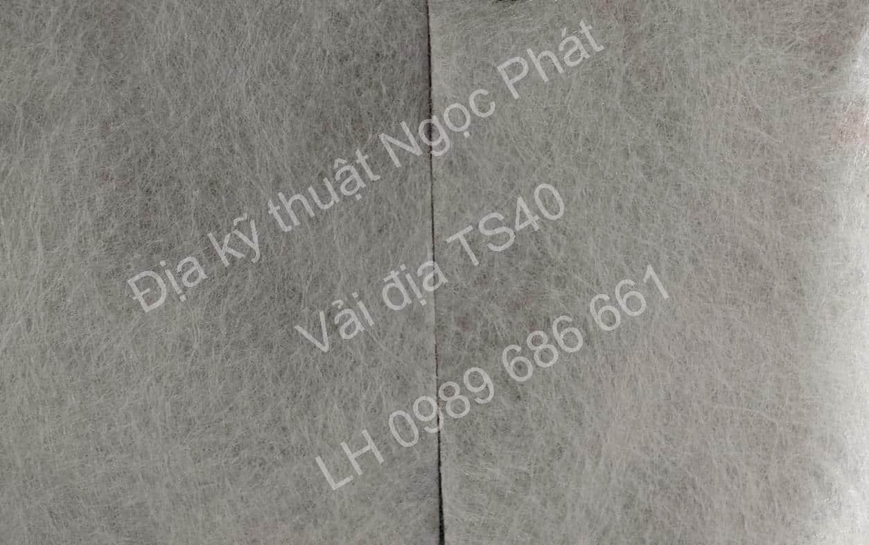 Vải địa kỹ thuật TS40 không dệt thương hiệu Polyfelt lực kéo 13.5kN/m xuất xứ Malaysia