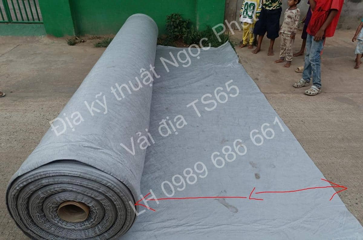 Vải địa kỹ thuật TS65 chính hãng vải địa không dệt Polyfelt Malaysia