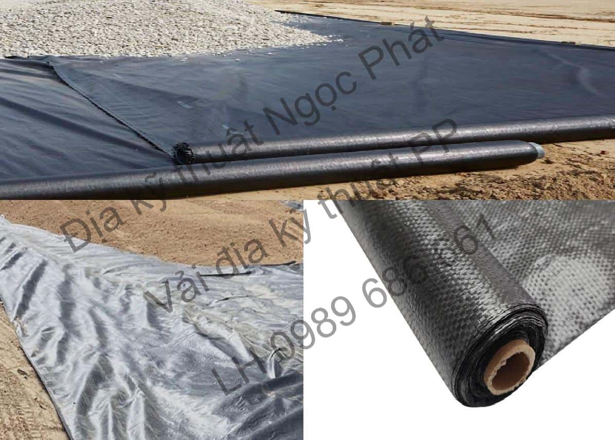 Vải địa kỹ thuật dệt PP chịu kéo tốt độ giãn dài thấp