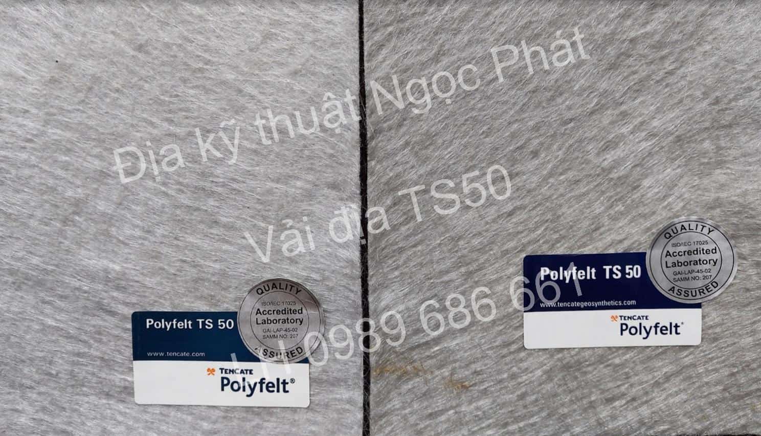 Vải địa kỹ thuật không dệt TS50 lực kéo 15kN/m xuất xứ Malaysia